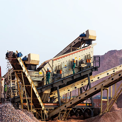 AC Motor Mobile Construction Waste Crusher Plant met een capaciteit van 70-300 tph