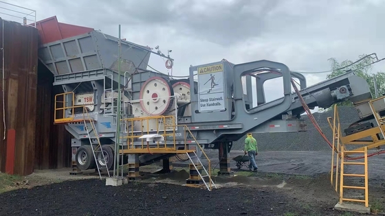 70-300tph Capaciteit mobiele kaakbreker draagbare breekinstallatie met technische begeleiding
