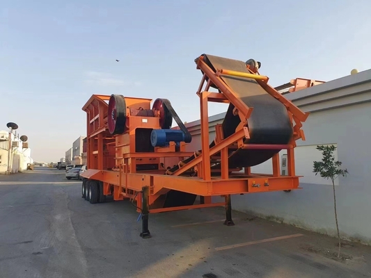 80-200tph Capaciteit Kalksteen Draagbare PE750*1060 Kaakbreker voor steengroeven en mijnbouw