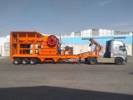 80-200tph Capaciteit Kalksteen Draagbare PE750*1060 Kaakbreker voor steengroeven en mijnbouw