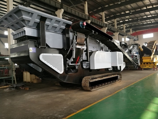 Draagbare steen-goudertscrusher mobiele rotskaakcrusher met semi-automatische automatisering