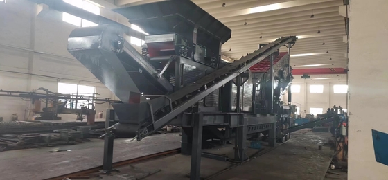 Draagbare steen-goudertscrusher mobiele rotskaakcrusher met semi-automatische automatisering