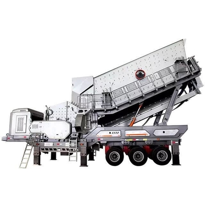 Aanpasbare kleur Kalksteen mobiele impactcrusher met scherm en geavanceerde technologie