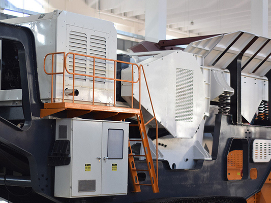 Mobiel impactcrusher op zandbaan/mobiel impactcrushing plant met ontwerp