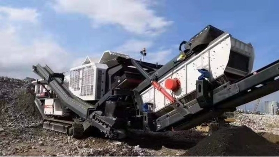 50-330 t/h capaciteit mobiele kegelbreker voor de vervaardiging van ertsmaterialen