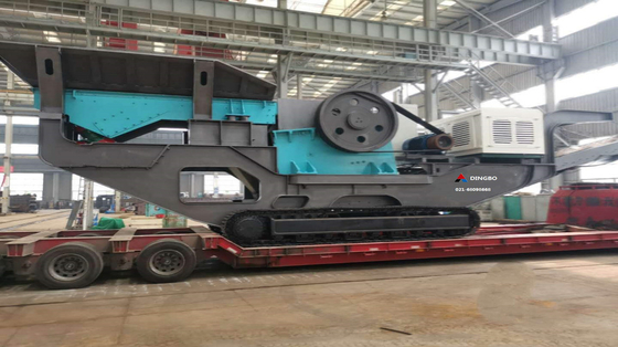 Tracked Mobile Plant Quarry Cone Crusher Machine Steenbreker en geavanceerde technologie