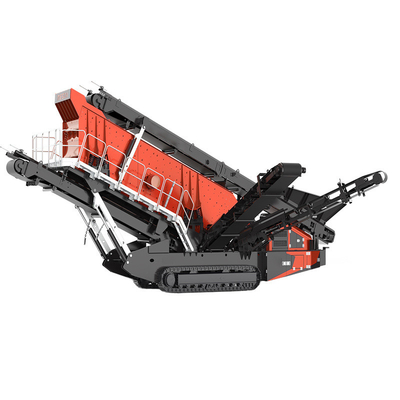 Hard Stone Tracked Mobile Jaw Crusher met Vibrator Screen Levenslange levering van onderdelen