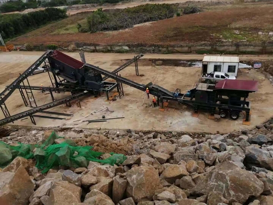 Draagbare knoopkegelcrusher voor het breken van granit YD938E69/YD1142E710