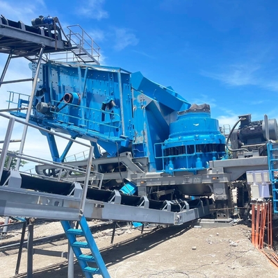 Inlaatgrootte 1000×1200mm Mobiele kaakconus-inslagbreker Productielijn Rotsbreker Plant