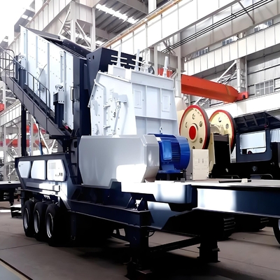 Mobiele steenbreker met een capaciteit van 150 tot 300 ton per uur en levenslange levering van onderdelen