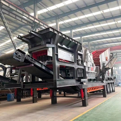 Mobiele steenbreker met een capaciteit van 150 tot 300 ton per uur en levenslange levering van onderdelen