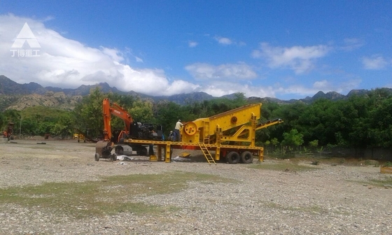Motorvermogen 55-75kw Kaakcrusher Station voor Kalksteen Beton Basalt Granit Crusher