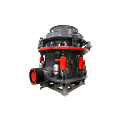 AC motor erts hydraulische kegelbreker met transportband en inlaat Grootte 76-320 mm